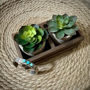 SOLD ON FB - Turquoise & Sterling Silver cuff
